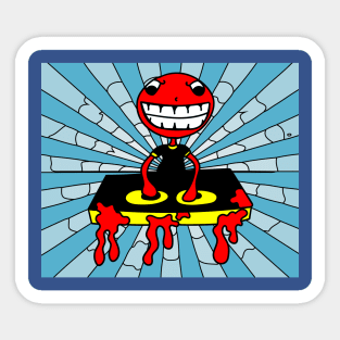 DiscJockey Retro DJ Music Producer Sticker